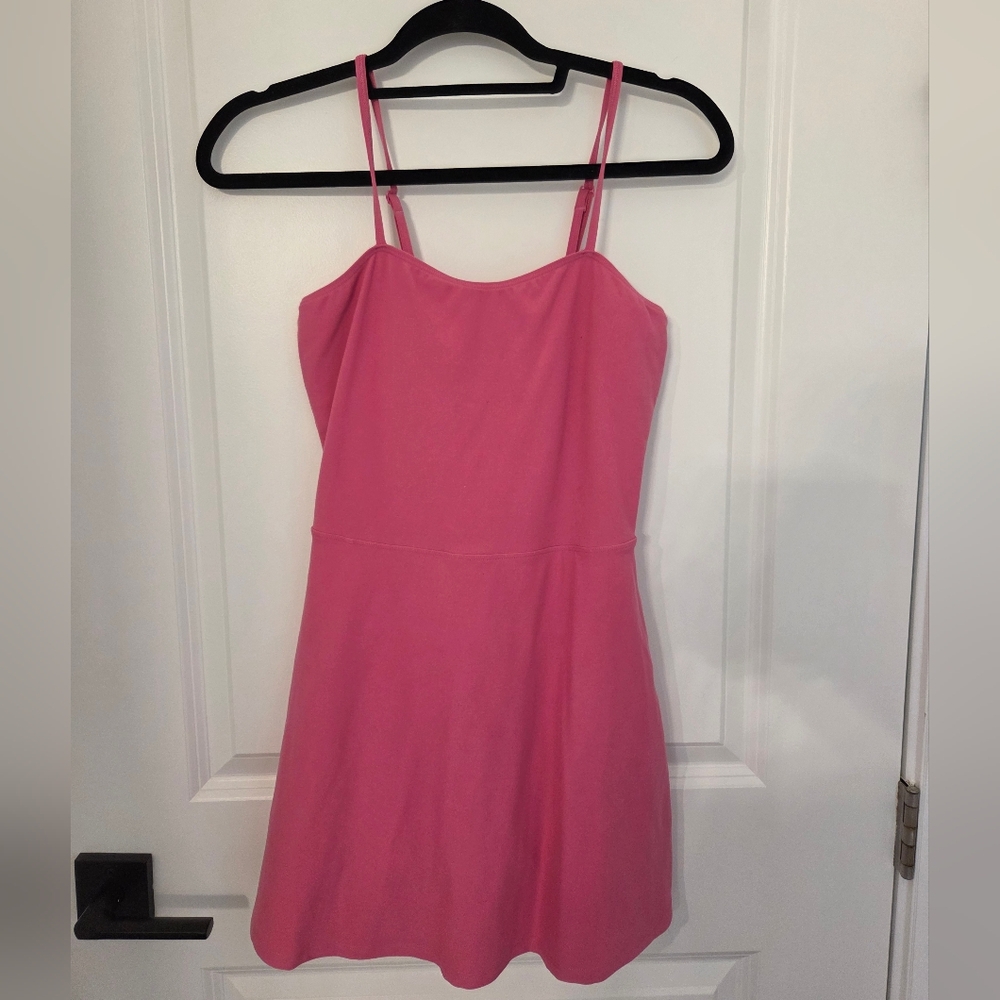 ALO Yoga Hot Pink Sports Bra with Built-in Cups